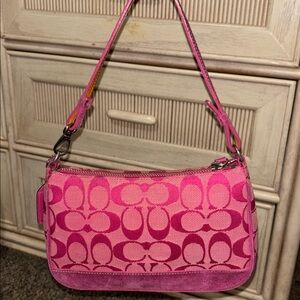 Vintage Coach Y2K hot pink Demi bag